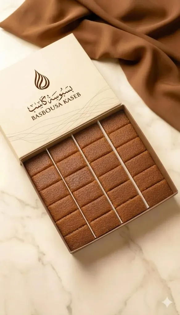 بسبوسة كراميل ساده ٢٤ قطعة 