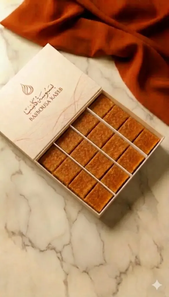 [C-01-16] Classic Plain Basbousa 16 pcs